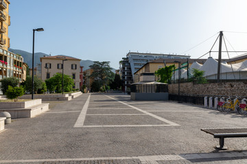 Fototapeta na wymiar area of ​​san francesco where they keep the antique market