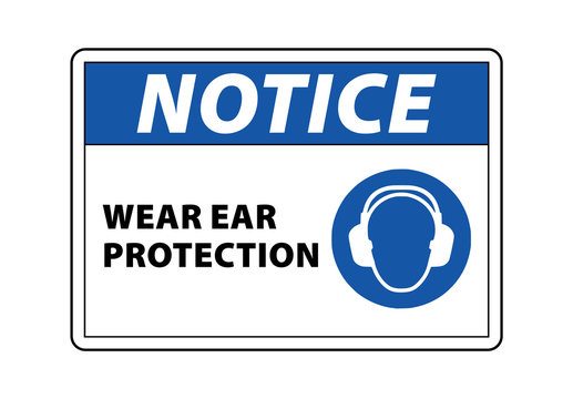 ear plug protection sign