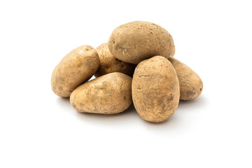 Fototapeta na wymiar Raw harvest potatoes