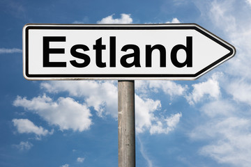 Obraz premium Wegweiser Estland