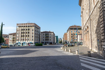 Fototapeta premium piazza del popolo in terni with the municipality