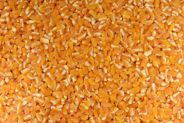 Divided corn seeds