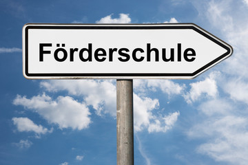 Obraz premium Wegweiser Förderschule