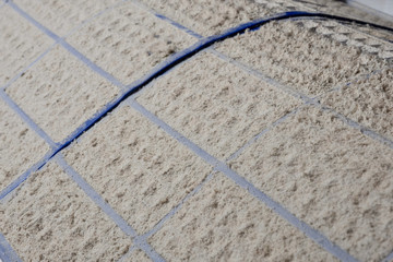 Obraz premium Close up dust on dirty air conditioner filter cause of Allergy symptoms