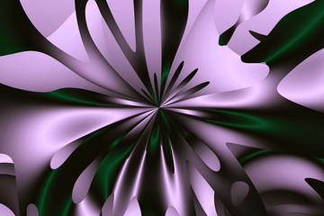 Abstract fractal art background in illustration space geometry.