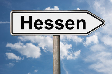 Obraz premium Wegweiser Hessen