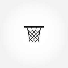 Obraz na płótnie Canvas basketball basket line icon. basketball isolated line icon