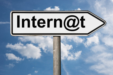 Obraz premium Wegweiser Internet