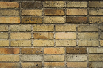 Bricks wall background. Old grey brick texture. Copy space. Grungy pattern banner