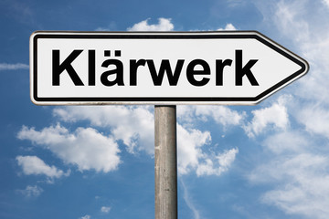 Wegweiser Klärwerk