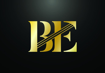 Initial Monogram Letter B E Logo Design Vector Template. Graphic Alphabet Symbol for Corporate Business Identity