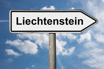 Wegweiser Liechtenstein