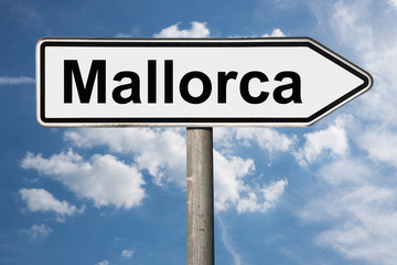 Wegweiser Mallorca, Spanien