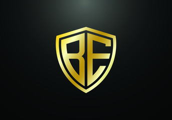 Initial Monogram Letter B E Logo Design Vector Template. Graphic Alphabet Symbol for Corporate Business Identity