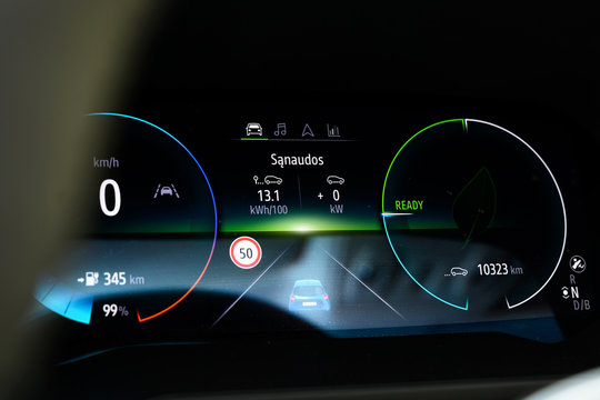 Renault ZOE dashboard