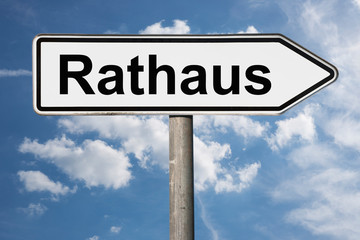 Wegweiser Rathaus