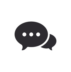 Message bubble. Bubble template. Speech bubble. Chat sign. Communication symbol. Vector speech bubble. Notification icon. Social Media element. New message. Chat Icon.