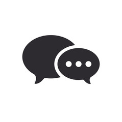 Message bubble. Bubble template. Speech bubble. Chat sign. Communication symbol. Vector speech bubble. Notification icon. Social Media element. New message. Chat Icon.