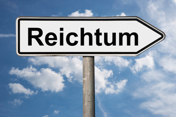 Wegweiser Reichtum