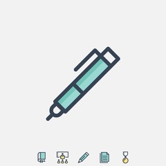 Fototapeta premium pen icon vector illustration design