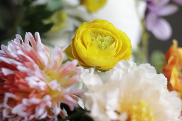 plastic flower artificial decoration