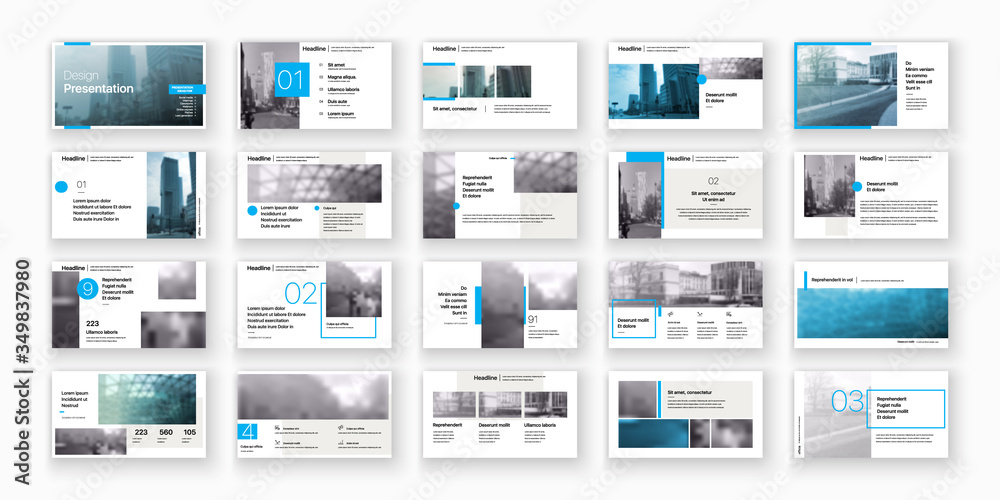 Canvas Prints geometric orange presentation element templates. vector infographics. for use in presentation, flyer