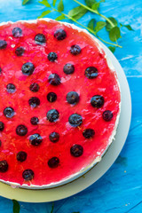 ciasto arbuz z galaretką