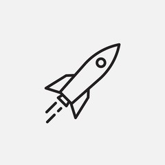 rocket launch icon vector illustration design