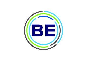 Initial Monogram Letter B E Logo Design Vector Template. Graphic Alphabet Symbol for Corporate Business Identity