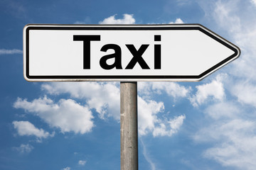 Wegweiser Taxi