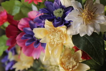 plastic flower artificial decor