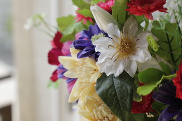 plastic flower artificial decor