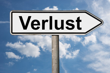 Wegweiser Verlust