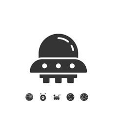 spaceship icon vector illustration design