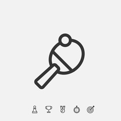 table tennis icon vector illustration design