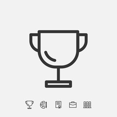 trophy icon vector illustration design