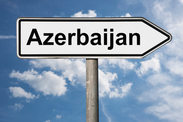 Obraz premium signpost Azerbaijan
