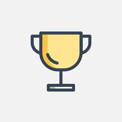 trophy icon vector illustration design