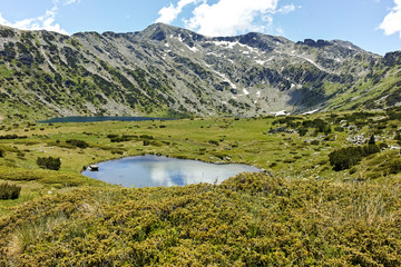 Fototapeta na wymiar Small lakes near The Fish Lakes, Rila mountain