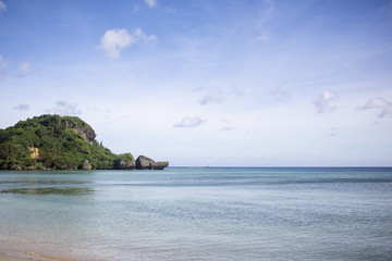 Naklejka premium This is Okinawa, Japan. a beautiful beach
