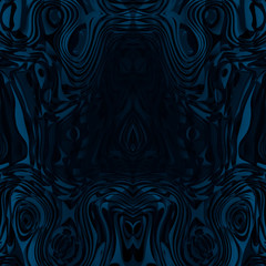Minimalistic abstract blue background ultramarine animal faces, masks, kaleidoscope, psychology test. For cards, decor and decoration