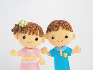 子供のフエルトドール