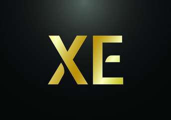 Obraz premium Initial Monogram Letter X E Logo Design Vector Template. Graphic Alphabet Symbol for Corporate Business Identity