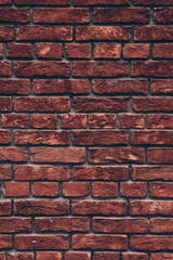 Beautiful brickwork, texture for wallpaper or design, background vertical image.