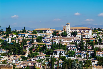 Fototapeta na wymiar Spain - Andalucía - Málaga - Granada - Albayzin : View Of The Albayzin Spain