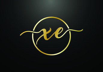 Initial Monogram Letter X E Logo Design Vector Template. Graphic Alphabet Symbol for Corporate Business Identity