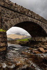 Fototapeta na wymiar stone bridge on Mull in Scotland
