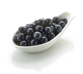 black tapioca pearls for bubble tea