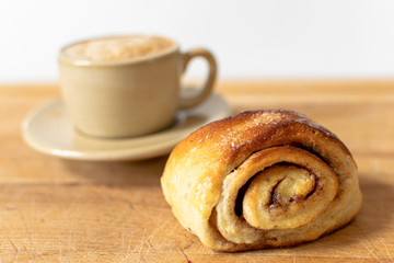 Espresso and Cinnamon roll