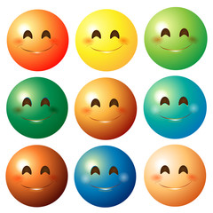 Colored emoticons